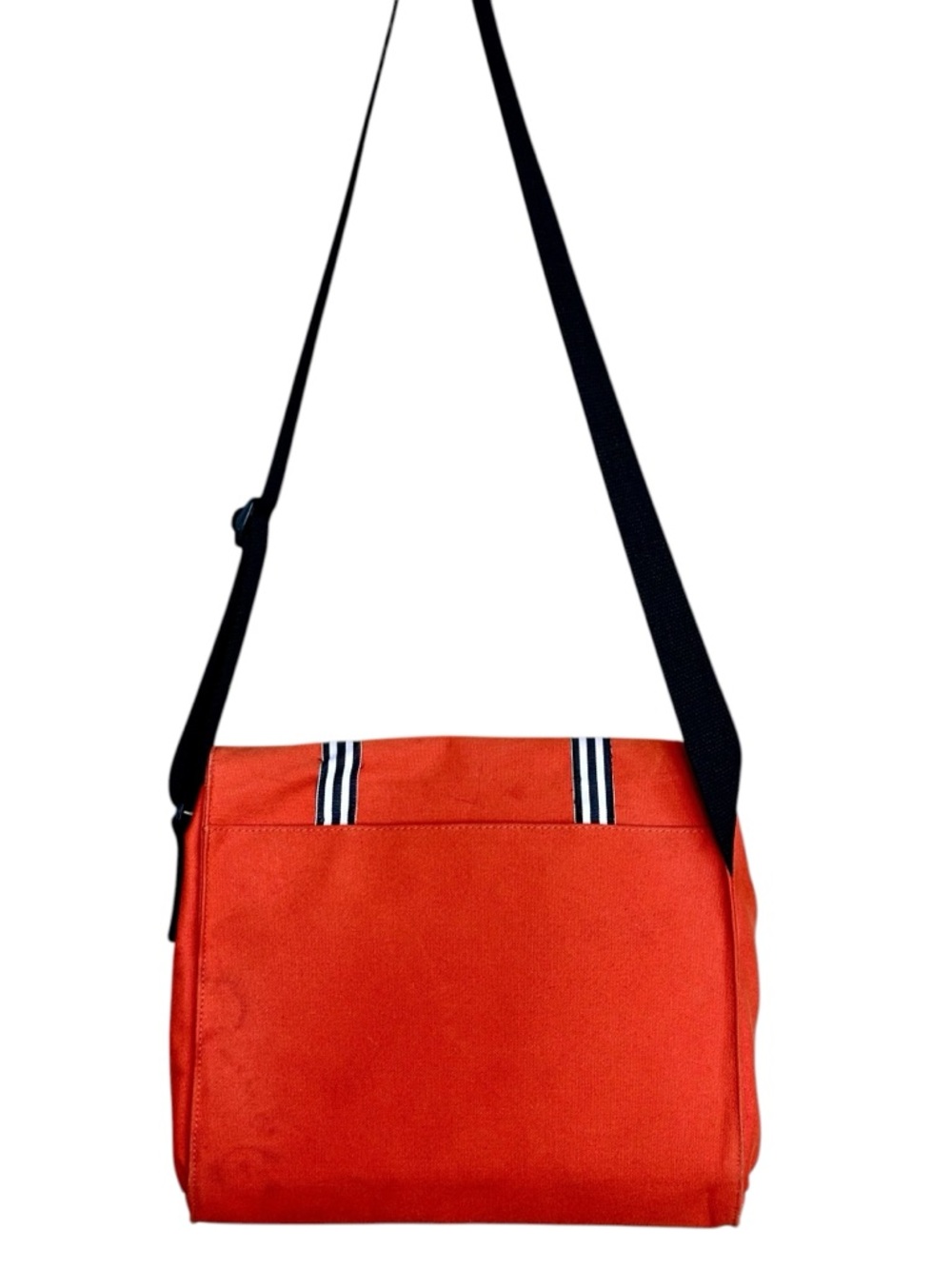 Kate Spade Orange Canvas Messenger/ Laptop Bag Unisex - Picture 3 of 10